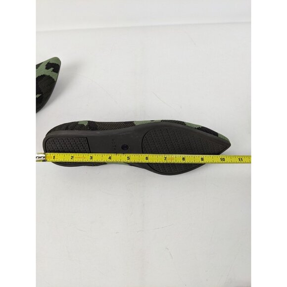 ROTHYS Ballet Flat Womens Size 9 Green Camo Pointed Toe Slip On Shoes Points - Picture 9 of 11